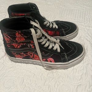 Vans x Stranger Things Sk8-Hi Black & Red Skate Shoes